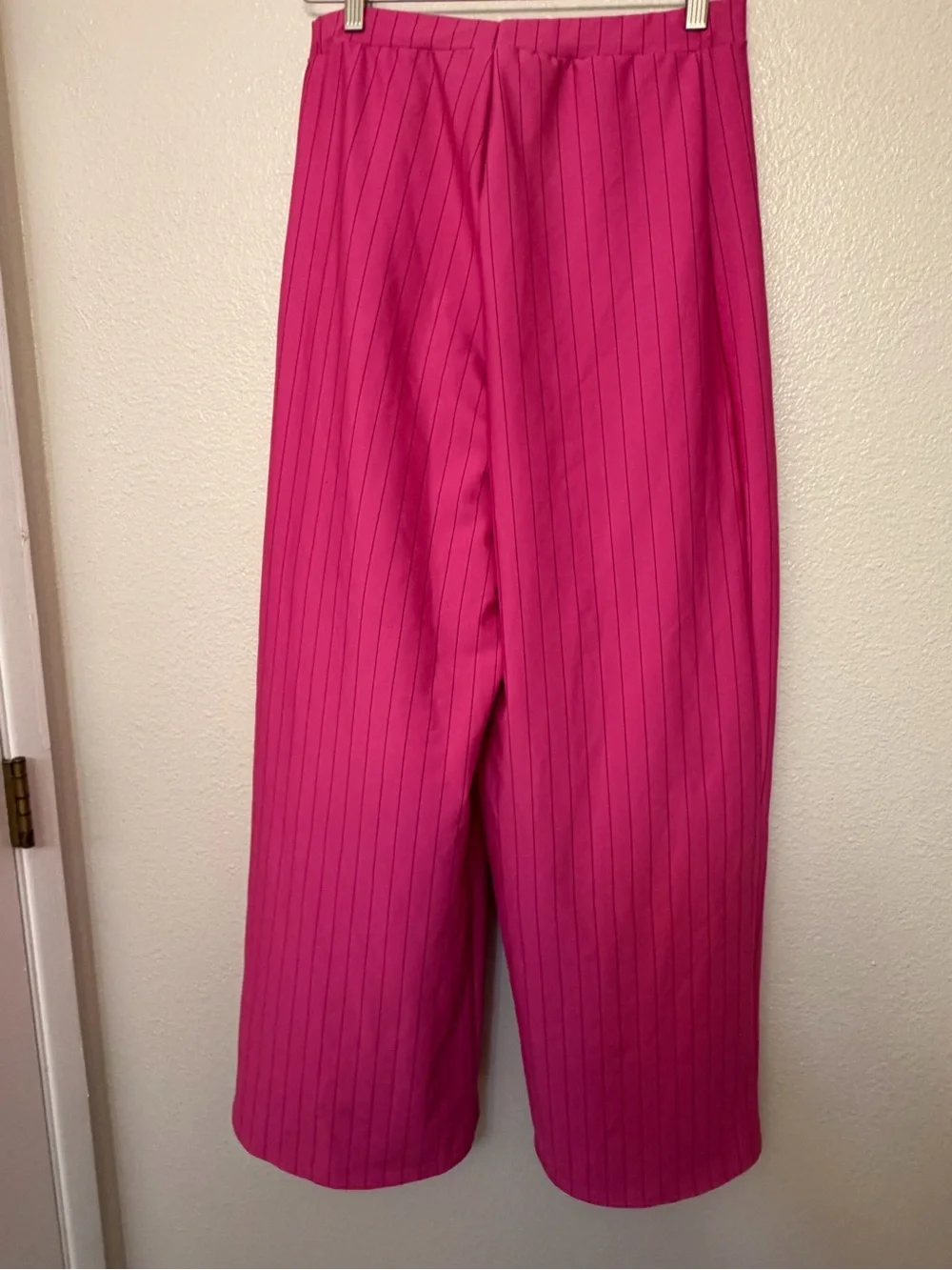 Kelle Hot Pink Pinstripe wide leg Pants Solo Dance Costume XLA Adlt Contemporary